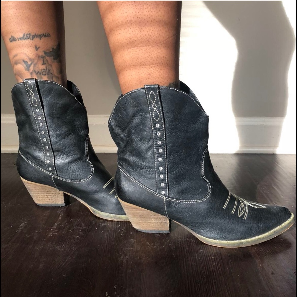 Rhinestone Studded Cowboy Boot